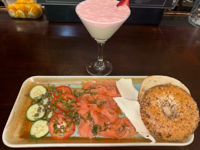 Smoked Salmon Bagel.